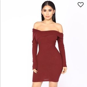 Off the shoulder dress